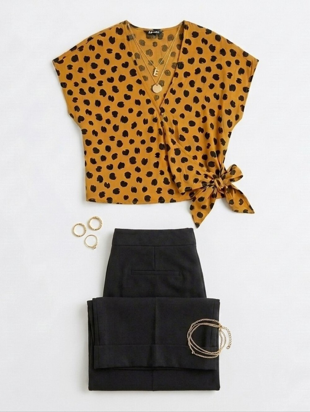 🩵 MADEWELL Animal Print Wrap Top